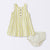 Cloud Island Baby Girls' Yellow & White Striped Sleeveless Dress & Diaper Cover Set 2-Piece | Cloud Island in Lebanon