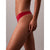 Calvin Klein Women's Dark Red Invisibles Microfiber Stretch Briefs