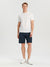 Sinsay Men's Washed Navy Jogger Shorts | Sinsay In Lebanon