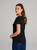 Sinsay Women's Black Short Sleeve Printed T-Shirt