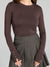 Sinsay Women's Brown Slim Fit Knitted Blouse|Sinsay In Lebanon