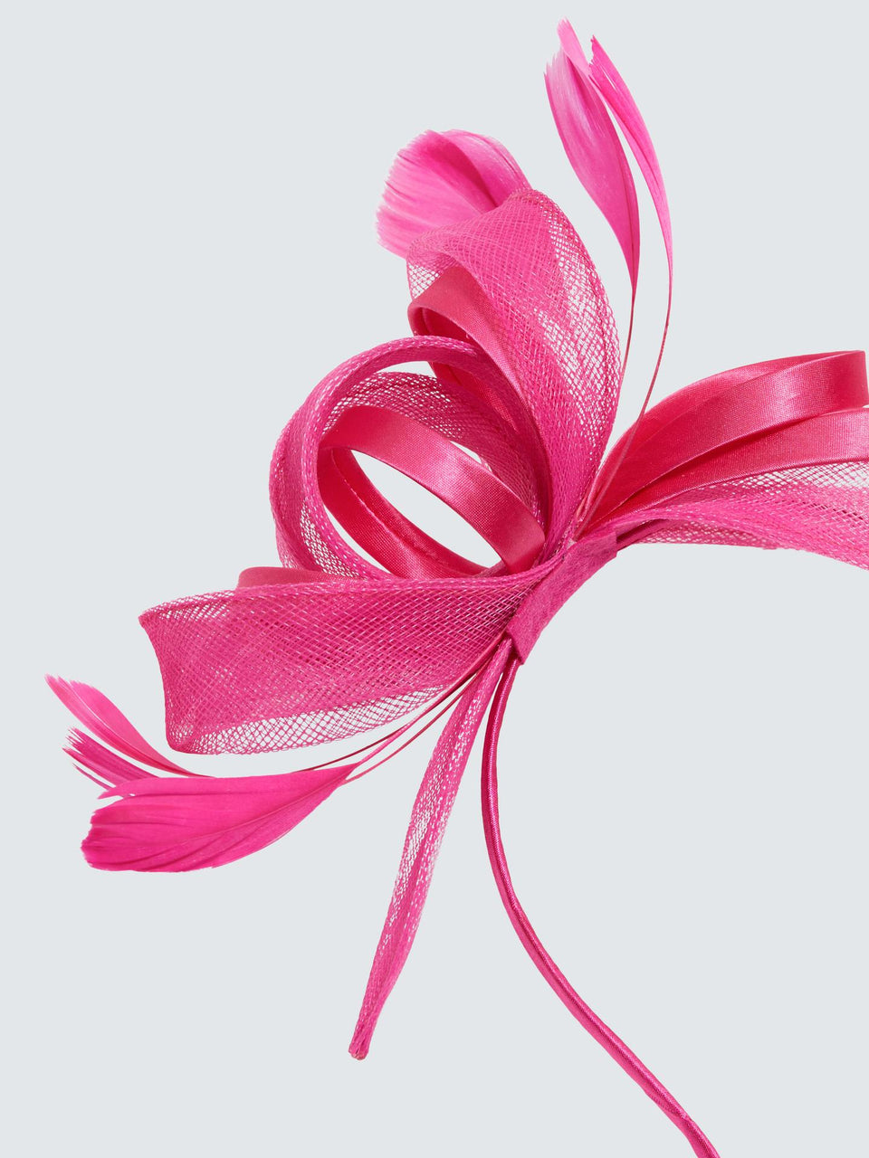Bellissima Millinery Collection Women's Fuchsia Pleated Bow Fascinator | Bellissima Millinery Collection In Lebanon