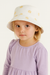 Reserved Girl's White Bucket Hat With Embroidery | Reserved In Lebanon
