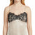 Lucy Paris Women's Beige Lace Overlay Camisole Tank Top