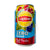 A can of Lipton Red Fruit Zero Ice Tea featuring the brand's logo and images of red fruits like peach.