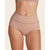 Leonisa Women's Beige Hi-Waist Control Classic Shaping Briefs