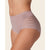 Leonisa Women's Dusty Rose Lace Stripe Undetectable Classic Briefs