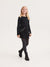 Reserved Girl's Black Ribbed Long Sleeve Blouse |Reserved In Lebanon
