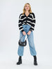 Sinsay Women's White & Black Striped Cardigan | Sinsay In Lebanon