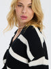 Sinsay Women's White & Black Striped Cardigan | Sinsay In Lebanon