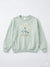 Zara Girl's Light Green Printed Sweatshirt | Zara In Lebanon