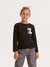 Reserved Girl's Black Looney Tunes Round Neck Long Sleeve Blouse | Reserved In Lebanon