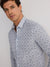 Reserved Men's Navy Slim Fit Cotton Shirt | Reserved In Lebanon