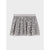A gray tulle tutu skirt with a silver polka dot pattern and a textured silver waistband, shown flat on a light gray background.