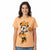 Disnep Women's Orange Mickey Graphic Short-Sleeve T-Shirt