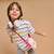Sinsay Girl's White Horizontal Stripes T-Shirt