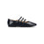 A single brown leather hiking shoe shown in a side profile on a plain white background.