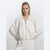 Sinsay Women's White Zip-Up Long Sleeve Jacket