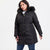 Michael Kors Women's Black Plus-Size Hooded Puffer Coat