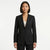 Reaction Kenneth Cole Women's Black Single-Breasted Suit Blazer