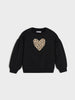 Sinsay Girls’ Leopard Print & Heart Sweatshirt Set | Sinsay in Lebanon
