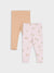 Sinsay Fox & Bunny Baby Girl's Multicolor Pack Of 2 Cotton Legging | Sinsay In Lebanon