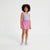 Sinsay Girl's Pink & Navy Floral Printed Short