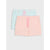Sinsay Girl's Light Peach And Light Blue Pack Of 2 Heart Print Drawstring Shorts