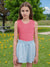Sinsay Girl's Light Blue Elastic Waist Short|Sinsay In Lebanon
