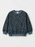 Zara Girl's Dark Blue Floral Sweatshirt | Zara In Lebanon