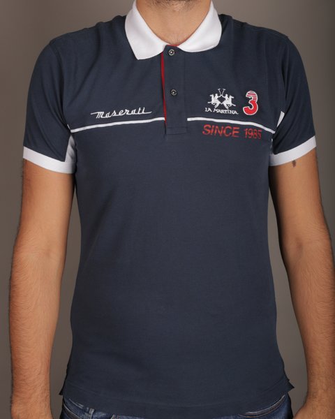 La Martina Polo Men's T-Shirt LMR87 FA9 (FL232)(AA52) shr