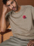 Sinsay Men's Brown Short-sleeve T-shirt | Sinsay in Lebanon