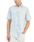 Alfani Men's Light Aqua Regular fit Short Sleeve Button-Up Shirt |Alfani In Lebanon