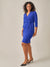 Kasper Women's Royal Blue Twist Front Sheath Dress | Kasper In Lebanon