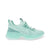 Mint green sneaker on a white background