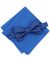 Alfani Men's Royal blue Solid Texture 2pc Pocket Square And Bowtie | Alfani in Lebanon