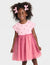 Cat & Jack Girl's Pink Short Sleeve Ribbed Tulle Dress | Cat & Jack in Lebanon
