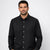 Celio Men's Black Solid Regular Fit Cotton-Blend Shirt | Celio In Lebanon