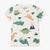 Children's t-shirt with dinosaur pattern on a white background