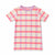 Cat & Jack Baby Girls Cream Neon Pink & Purple Plaid Short-Sleeve T-Shirt | Cat & Jack in Lebanon