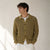 Only & Sons Men's Khaki Long Sleeve Knit Polo Shirt | Only & Sons in Lebanon