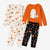 Carter's Baby Girl's Orange/White/Black 4pc Cotton Long Sleeve Ghost Halloween Pajama Set |Carter's in Lebanon