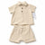 Carter's Baby Boy's Creme Solid 2pc Top & Bottom Set |Carter's in Lebnaon