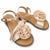 Cat & Jack Girl's Ivory Teresa Satin Rosette Ankle Strap Sandals | Cat & Jack In Lebanon