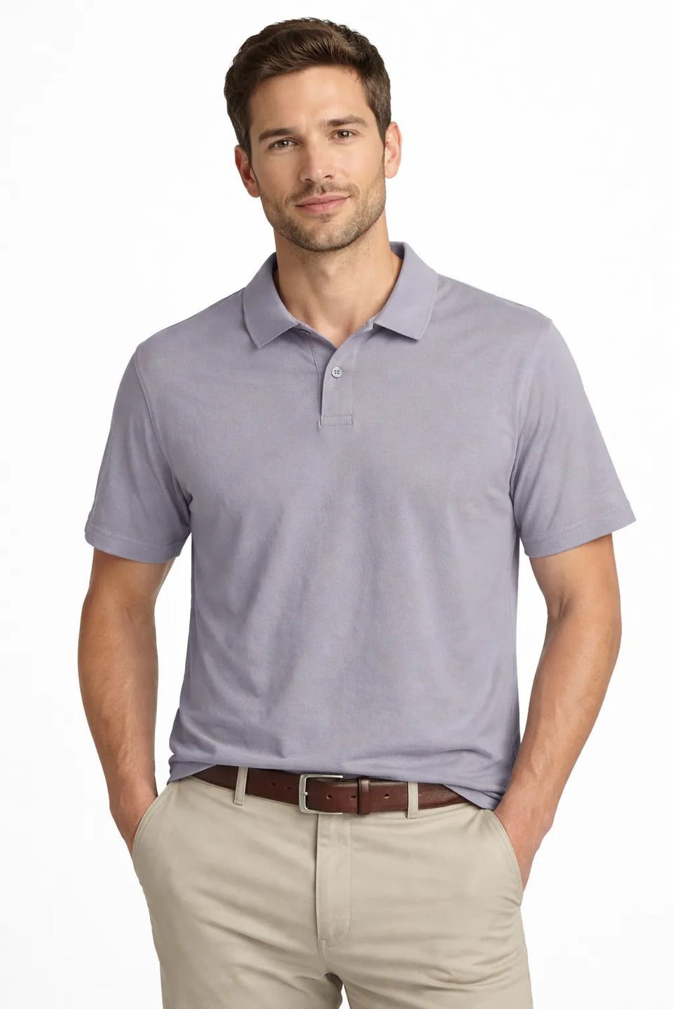 Calvin Klein Men's Gray Short-Sleeve Polo T-Shirt | Calvin Klein in Lebanon