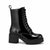 Steve Madden Women's Black Shine Smooth Heeled Boots | Steve Madden In Lebanon
