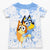 Bluey Boy's White/Blue With Bingo Printed T-Shirt | Bluey in Lebanon