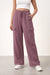 State Of Day Women's Purple High-Rise Fleece Lounge Cargo Sweatpants | State Of Day in Lebanon