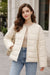 Tom Tailor Women's Light Beige Quilted Jacket | Tom Tailor In Lebanon