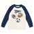 Carter's Baby Boy's White & Navy Printed Long Sleeve Blouse|Carter's In Lebanon